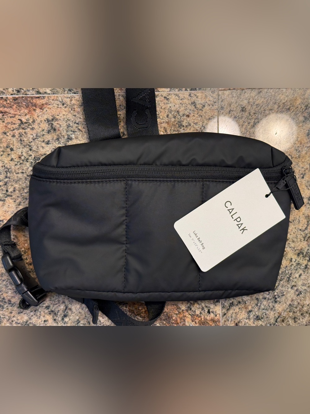 CALPAK Luka Belt Bag in Matte Black NWT